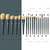 EIGSHOW Makeup Brushes 18pcs Professional Makeup Brush Travel Set with Eco Cylinder 2Cups Holder, Premium Synthetic Foundation Powder Concealer Blush
