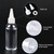TRENDBOX 2oz / 60ml Hair Color Applicator Bottles Pointed Mouth Top Cap Bottles Twist Cap for Essential Oils, Liquid - 12 Pack