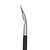 Bdellium Tools Professional Makeup Brush - Maestro Series 730 Bent Mascara Fan - With Soft Synthetic Fibers, For Applying Mascara (Black, 1pc)