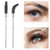 100 Pcs Disposable Mascara Wands, Crystal Eyebrow Spoolies Brush for Eyelash Extensions, Black Lash Brushes with Container