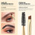 Docolor Eyebrow Brush Duo Eyebrow Spoolie Professional Angled Eye Brow Brush Perfect for Lining and Shaping Brows, Spoolie for Brows or Lashes White