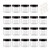 ZEJIA 20 Gram Plastic Cosmetic Jars with Lids, 20 Pieces Small Cosmetic Containers, Travel Size Sample Containers, Round Travel Jars for Lotions, Pow