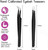 SIVOTE Lash Tweezers for Eyelash Extensions, Hand Calibrated Straight & Curved Tip, Pack of 2, Black