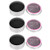 Yuyeran 3Pcs/Set Makeup Brushes Cleaner Sponge Dry Brushes Cleaner Eye Shadow or Blush Color Removal Sponge Tool