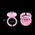 MEKK Glue Rings 100PCS Glue Rings for Eyelash Extension Lash Extension Supplies Disposable Lash Extension Supplies Fanning Blossom Cups for Eyelash E