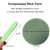 Facial Sponge Compressed,240 Count PVA Professional Makeup Removal Wash Round Face Sponge Pads Exfoliating Cleansing for Women,Green