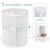 seinlife 360 Rotating Makeup Organizer,DIY Adjustable Spinning Holder,Foldable Cosmetic Storage Display box,Large Capacity Make up Caddy Shelf,Fits C