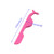 yueton Pack of 2 Stainless Steel False Eyelashes Extension Applicator Tool Fish Tail Clip Auxiliary Clip Tweezers Nipper Tool (Hot Pink+Black)