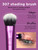 Real Techniques Cruelty Free Enhanced Eye Set, Eyeshadow and Brow Brushes, Purple, 6 Piece Makeup Brush Kit