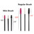 400 Pack Mascara Wands Mini Disposable Eyelash Brushes for Extensions Eye Lash Wand Brow Brush Makeup Tool Bulk, 8 Colors