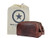 Leather Toiletry Bag for Men | Grooming Travel Kit | With Waterproof Lining | By Aaron Leather (Dark Brown)