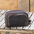 Polare Vintage Full Grain Leather Handmade Travel Toiletry Bag for Men - Dopp Kit - Shaving Kit with YKK Metal Zippers A-Dark Brown
