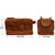 Leather Toiletry Bag for Men - Travel Shaving Dopp Kit - Bathroom Shower Toiletries Organizer - Cosmetic Makeup Bag for Women