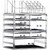 Cq acrylic 3 Pack Clear Makeup Organizer Countertop,Stackable 8 Drawers Skincare Organizer,Cute Skin Care Organizer for Vanity Hair Clip,Jewelry,Beau