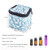 Rudmox 9 Bottles Essential Oil Carrying Case with Thick Foam Protection, Portable and Shockproof Organizer for 5ml to 10ml,15ml Bottles, Nail Polish,