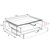 Sorbus Large Stackable Acrylic Drawers - 2 Clear Storage Drawers for Organizing Make up, Nail Polish, Hair Accessories, and Beauty Supplies - Makeup