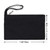 YINGKOR Wristlet Cotton Canvas Zipper Cosmetic Bag Makeup Bags Tool Organizer with Cotton Lining, 5.11"x7.48", Black, Pack of 4