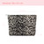 Makeup Bags for Purse Zipper Cosmetic Pouch Large Travel Canvas Make Up Organizer Tool Pouch for Women and Girls,Leopard Black