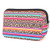 AJLTPA Cosmetic Bag Waterproof Neoprene Zipper Pouch Travel Portable Toiletry Makeup Bags Organizer Case for Women and Girls, Rainbow Leopard