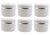 50ml 1.67oz White Silver Edge Empty Refillable Cosmetic Plastic Jars with Dome Lid Make Up Face Cream Lip Balm Lotion Storage Container Travel Case B