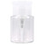 PANA 3oz Push Down Pump Dispenser Flip Top Cap Refillable Empty Bottle - Color: Clear - Lockable Travel Cosmetic Packaging Empty Bottle for Nail Poli