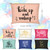 Xuniea 6 Pcs Canvas Makeup Bag Funny Cosmetic Bag Inspirational Multicolor Canvas Makeup Pouch Travel Portable Cute Toiletry Pouch Gift for Women Bir