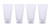 Mose Cafolo ~ 100pcs 30ml (1.01oz) Empty Cosmetic Tubes Toiletry Lotion Bottle with Screw Cover. Smooth, Polish White Plastic with Free Syringe as Gi