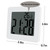 CENTOLLA Digital Shower Clock, Large LCD Display Waterproof Timer for Shower, Suction Cups for Home (White) - Only Military time and ? Display