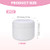 8 Oz (250g) White Plastic Jar with Dome Lid Refillable Make-up Cosmetic Jars Empty Face Cream Lip Balm Lotion Storage Container Pot Case Holder (Pack