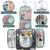 PAVILIA Toiletry Bag Travel Bag for Women Men, Hanging Cosmetic Organizer, Water Resistant Makeup Bag for Accessories Toiletries, Large Travel Essent
