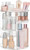 HBlife 360 Rotating Makeup Organizer Adjustable Carousel Large Capacity Revolving Perfume Organizer Skincare Organizers Cosmetic Storage Spinning Hol