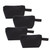 Augbunny 100% Cotton 16oz Heavy Duty Multi-purpose Canvas Zipper Cosmetics Makeup Travel Toiletry Organizing Pouch 4-pack