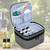 LUXJA Essential Oil Carrying Case - Holds 30 Bottles (5ml-30ml, Also Fits for Roller Bottles), Double-Layer Organizer for Essential Oil and Accessori