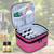 LUXJA Essential Oil Carrying Case - Holds 30 Bottles (5ml-30ml, Also Fits for Roller Bottles), Double-Layer Organizer for Essential Oil and Accessori