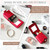 kilofly Genuine Leather Double Lipstick Case Cosmetic Makeup Holder + Gift Box
