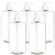 Youngever 5 Pack 16 Ounce Plastic Pump Bottles, Refillable Square Plastic Pump Bottles for Dispensing Lotions, Shampoos and More (Clear)