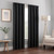 ECLIPSE Kendall Modern Blackout Thermal Rod Pocket Window Curtain for Bedroom or Living Room (1 Panel), 42" x 63", Black