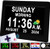 Véfaîî 2025 New, Digital Clock with Day Date 1280 * 800P HD, 19 Alarms Custom Reminders, 10 Levels Auto Dimmer Dementia Clock, 8 Display Colors, Auto