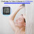 SS SUNSBELL Digital Bathroom Shower Wall Clock Timer, Shower Clock Waterproof with Big LCD Display, Touch Screen Timer with Suction, Large Countdown