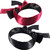 Hestya 2 Pack Sleeping Mask Satin Eye Mask Blindfold, 150 cm (Black Rose Red and Black)