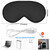 2 Pieces Silk Heated Eye Mask for Dry Eyes USB Steam Warm Compress for Puffy Eyes Adjustable Temp Sleep Eye Mask for Dry Eye, Chalazion, Blepharitis,