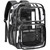 PACKISM Clear Backpack for School - 17 inch Large Heavy Duty Bookbag, Reinforced See Through PVC Transparent Backpack for Students Men Women, Active