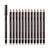 SUMEITANG 12 Pcs Dark Brown Eyebrow Pencil Eyeliner Makeup?Soft Textured?Easy to Color?Waterproof?Long Lasting Eyebrow Tint Pen for Fills in Sparse A