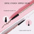 Music Flower Eyebrow Pencil Double Ended, Waterproof Natural Brow Enhancing Pen, Long lasting Eye Makeup, Pack of 1, Light Brown