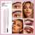 LSxia Double-headed Eye Brow Wax Pen, 2 in 1 Clear Eye-brow Gel Pencil with Eye-brow Comb, Waterproof Brow Gel/Eye-brow Styling Soap/Eye-brow Wax Pen