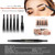 Eyebrow Pencil Dark Brown Double Ended Precision Waterproof Brow Cruelty Free(Dark Brown #2)