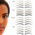 Godefroy MyBrows Long Lasting Eyebrow Transfers, Medium Arch, Medium Brown, 12-Pairs of Brows