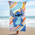 Jay Franco Disney Lilo and Stitch Bath Pool Beach Towel - Kids Super Soft & Absorbent 100% Cotton Towel, Measures 28 x 58