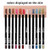 Linble Eye Liner Pencil Set - 12 Assorted Colors Natural Matte Long Lasting Hypoallergenic Eyeliners Eye Makeup Soft Crayon Pencils (Black Gray Brown
