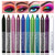 ASCOKA 10 Color Eyeliner Pencil Set, Glitter Blue, Pearl Eye & Lip Liner, Waterproof Metallic Finish